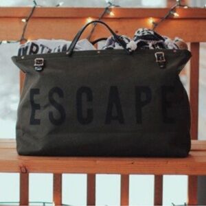 ForestBound Escape canvas weekender bag carryon travel shoulder strap to…